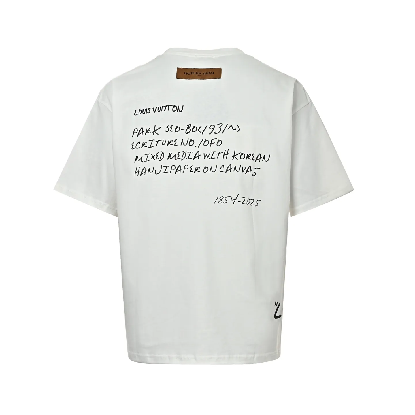 Louis Vuitton/Louis Vuitton short sleeves with slogan printed letters on the chest